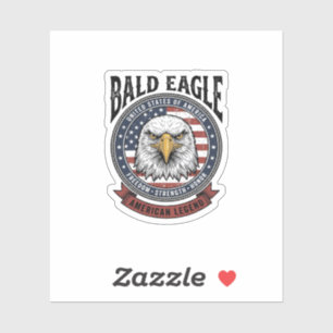 Retro Design T-shirt met Amerikaanse Adelaar en Pa Sticker