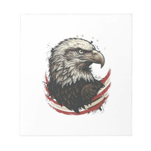 Retro Design T-shirt met Gravure van Amerikaanse A Notitieblok