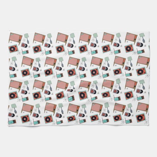 Retro-design Theedoek (Horizontaal)