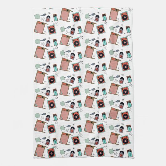 Retro-design Theedoek (Verticaal)