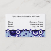 RETRO DESIGNER BEDRIJF OF PROFIELKAART-SJABLOON VISITEKAARTJE (Achterkant)