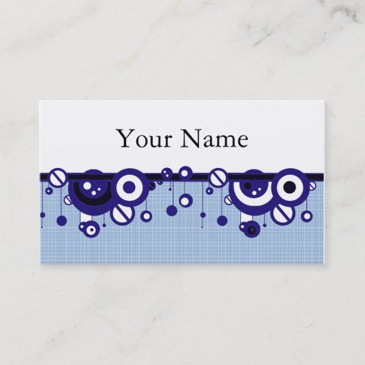 RETRO DESIGNER BEDRIJF OF PROFIELKAART-SJABLOON VISITEKAARTJE (Voorkant)