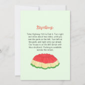 Retro Dessert Party Gelatin Salad Cake Sherbet Kaart (Achterkant)