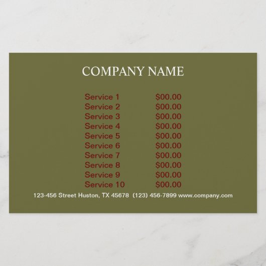 Retro dessert sundae ijsje flyer (Achterkant)