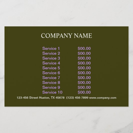 Retro dessert sundae sweets ijs flyer (Achterkant)