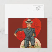 retro detective Valentijn Kaart (Voorkant / Achterkant)