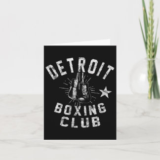 Retro Detroit Boxing Club -  noodlijdende doos Kaart