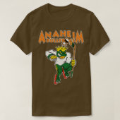 Retro Deunct Anaheim Bullfrogs Roller Hockey T-shirt (Design voorkant)