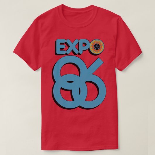 Retro Deunct Expo 86 Wereldtentoonstelling Vancouv T-shirt (Design voorkant)