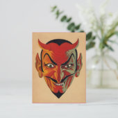 Retro Devil Briefkaart (Staand voorkant)