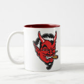 Retro Devil Head Coffee Mok (Links)