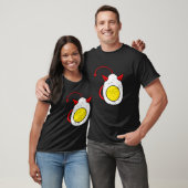 Retro Deviled Egg Funny Halloween Costume Mannen W T-shirt (Unisex)