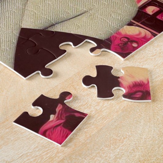 Retro Devilish Woman Collage Legpuzzel (Zijkant)