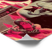 Retro Devilish Woman Collage Poster (Hoek)