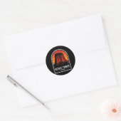 Retro Devils Tower National Monument Wyoming Wande Ronde Sticker (Envelop)
