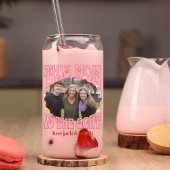 Retro Deze moeder is de Goat Photo Mok Blikvorm Glas