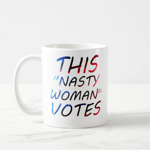 Retro Deze onheilspellende vrouwen stemmen wit Koffiemok