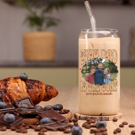 Retro Deze vader is de geitenfoto Blikvorm Glas