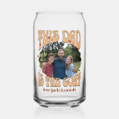 Retro Deze vader is de geitenfoto Blikvorm Glas (Voorkant)