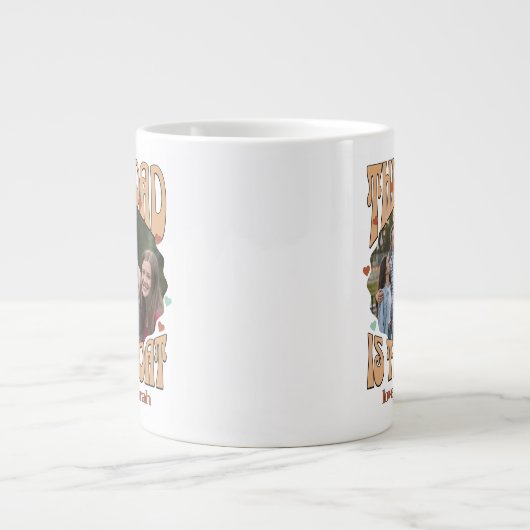 Retro Deze vader is de geitenfoto Mok (Voorkant)