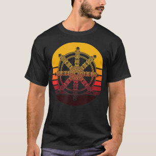 Retro Dharmachakra Hindu Sanskriet Boeddhistische  T-shirt