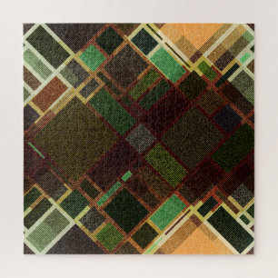 Retro Diagonaal: Abstract naadloos patroon. Legpuzzel