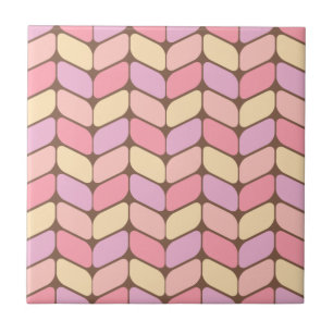 Retro diagonale rechthoeken ijs tegeltje