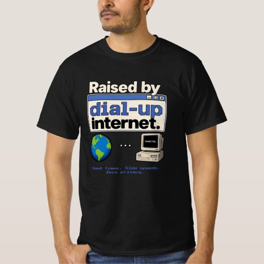 Retro Dial-up Internet Gen X T-shirt (Voorkant)