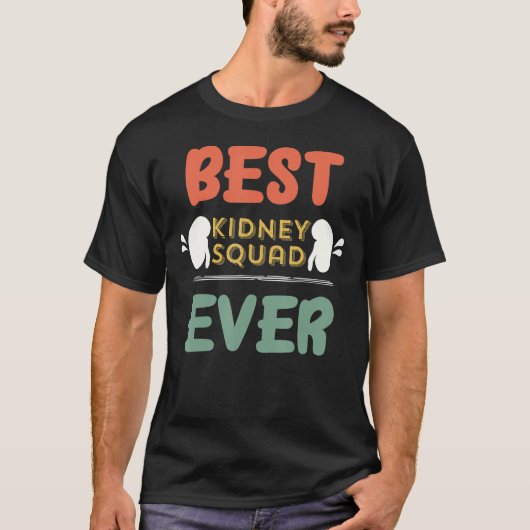 Retro dialyse technicus Squad Nierteam Nephro T-shirt (Voorkant)