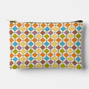 Retro/ diamant geometrisch kleurig patroon etui