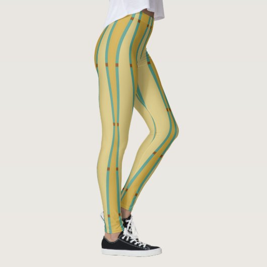 Retro Diamanten en driehoeken Leggings (Rechts)