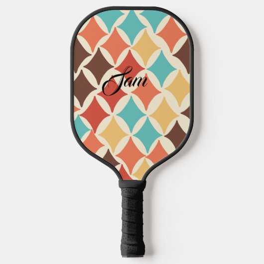  retro diamantvormen pickleball paddle (Voorkant)