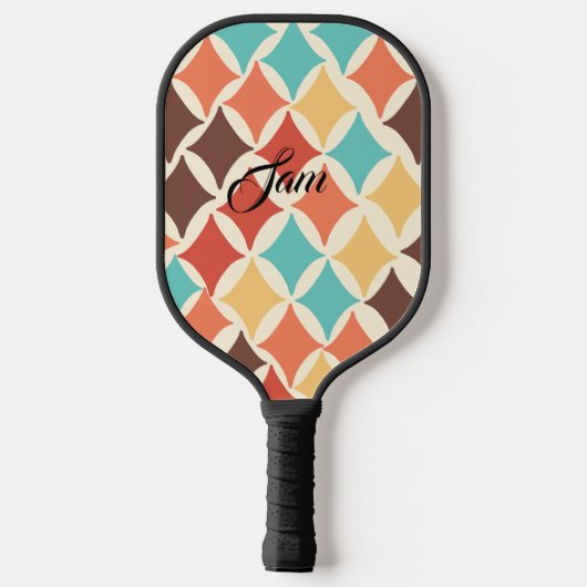  retro diamantvormen pickleball paddle (Achterkant)