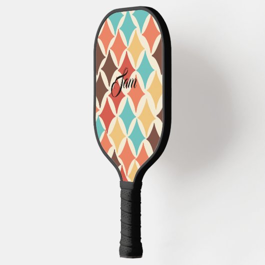 retro diamantvormen pickleball paddle (Links)