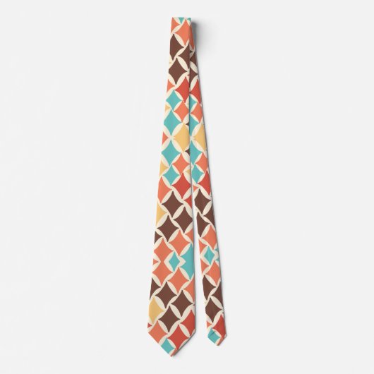  retro diamantvormen stropdas (Voorkant)