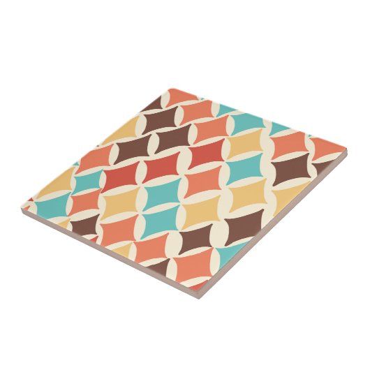 retro diamantvormen tegeltje (Zijkant)