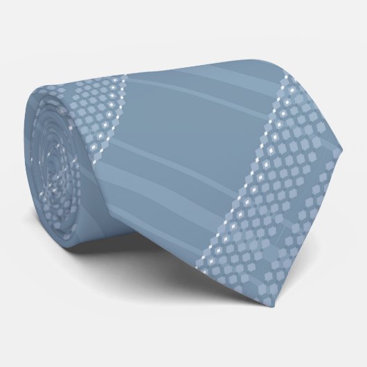 Retro Diamond Bowling Pattern Mannen Stropdas (Opgerold)