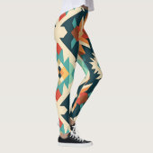Retro Diamond Ikat patroon Leggings (Rechts)