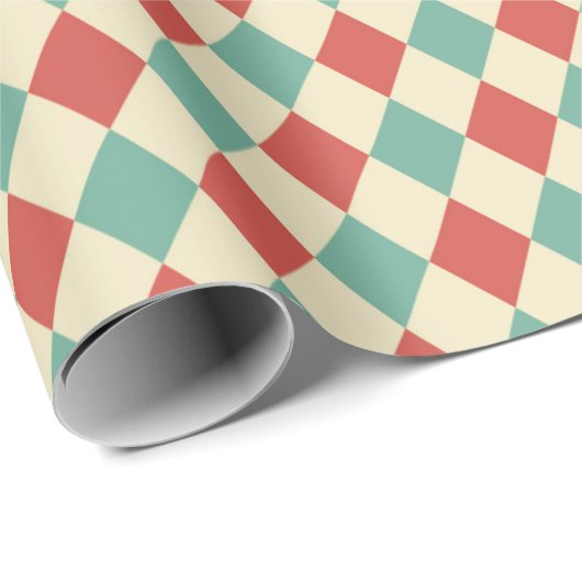 Retro Diamond kerstpapier Cadeaupapier (Rol Hoek)