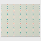 Retro Diamond Pattern Blue Gift Cadeau Cadeaupapier (Vlak)