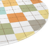 Retro Diamond Pattern-kaart Snijplank (Hoek)