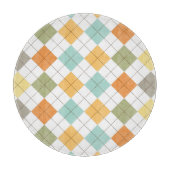 Retro Diamond Pattern-kaart Snijplank (Voorkant)