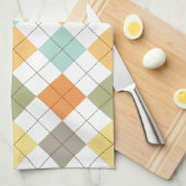 Retro Diamond Pattern Kitchen Towel Theedoek (Quarter Fold)