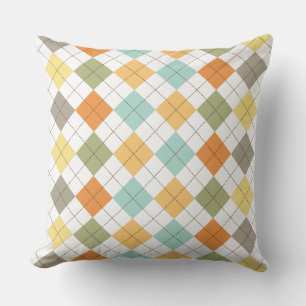 Retro Diamond Pattern Pillow Kussen