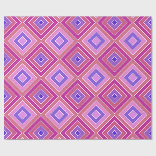 Retro Diamonds Cadeaupapier (Vlak)