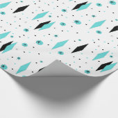 Retro Diamonds en Starbursts Verpakkingspapier Cadeaupapier (Hoek)