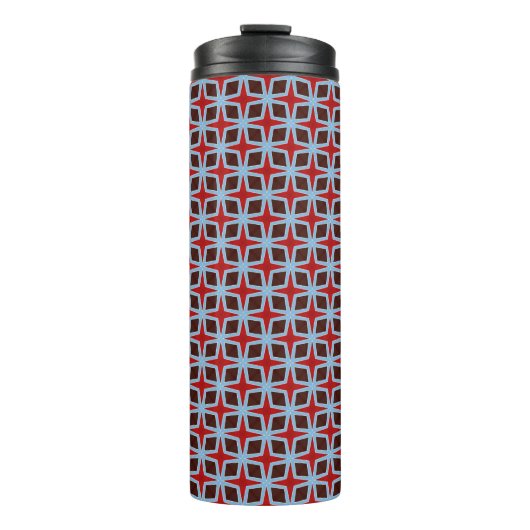 Retro Diamonds en sterrenthermisch getumbler Thermosbeker (Voorkant)