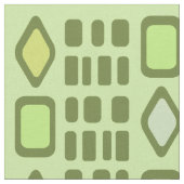 Retro Diamonds Rechthoeken Chartreuse Stof (Close Up)