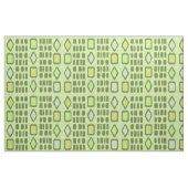 Retro Diamonds Rechthoeken Chartreuse Stof (Fat Quarter)