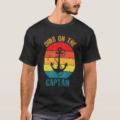 Retro Dibs on the Captain Pirate T-shirt (Voorkant)